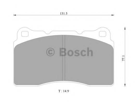 BOSCH 0986AB9292 Комплект гальмівних колодок, дискове гальмо