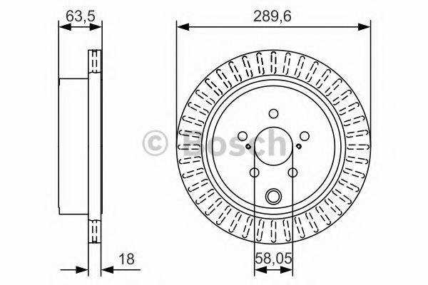 BOSCH 0986479A83 гальмівний диск