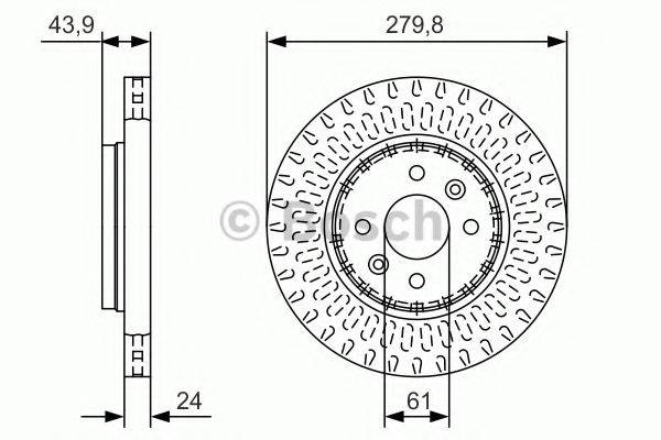 BOSCH 0986479A85 гальмівний диск