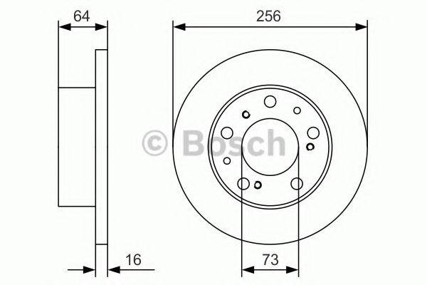 BOSCH 0986479A89 гальмівний диск