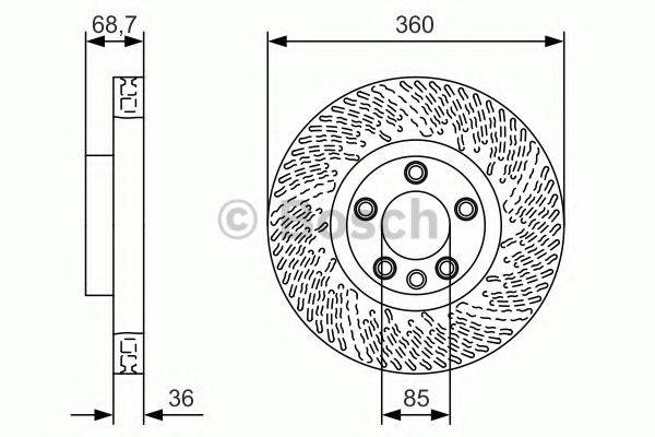 BOSCH 0986479B13 гальмівний диск