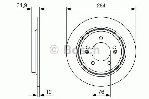 BOSCH 0986479V09 гальмівний диск