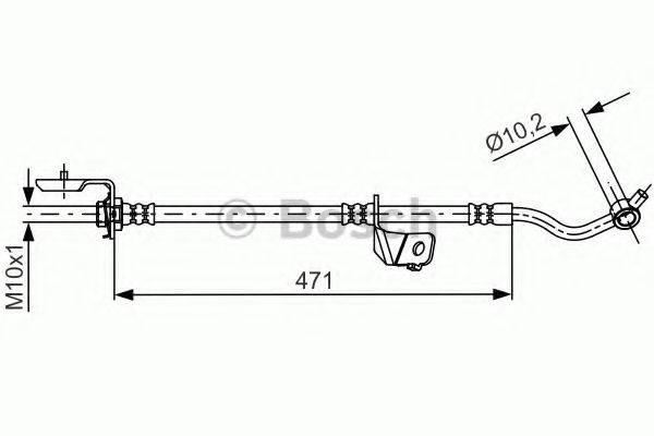 BOSCH 1987481716 Гальмівний шланг