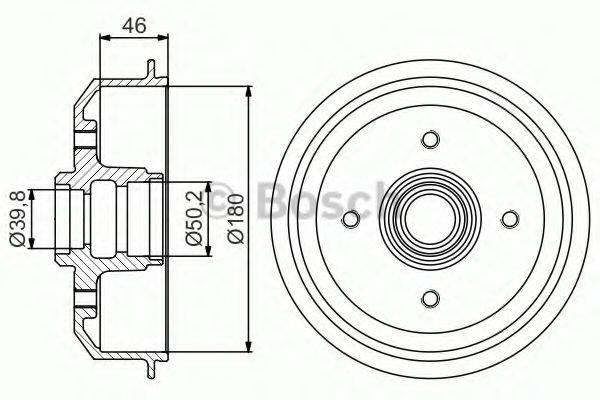 BOSCH 0986477150 Гальмівний барабан