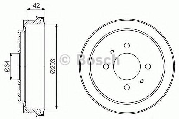 BOSCH 0986477246 Гальмівний барабан