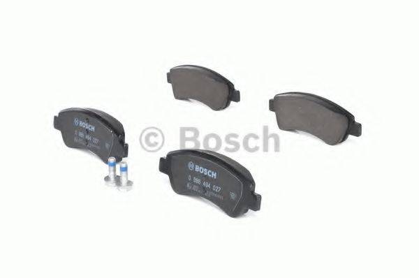 BOSCH 0986494027 Комплект гальмівних колодок, дискове гальмо