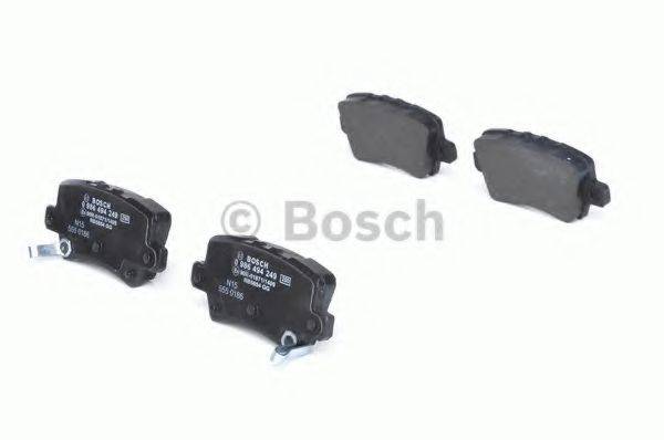 BOSCH 0986494249 Комплект гальмівних колодок, дискове гальмо