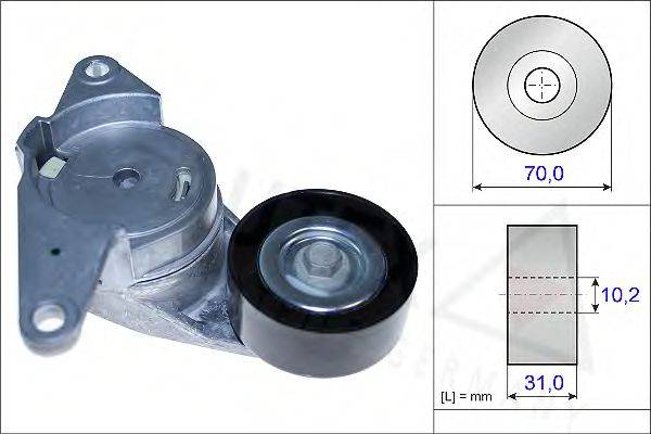 AUTEX 654847 Натяжна планка, полікліновий ремінь