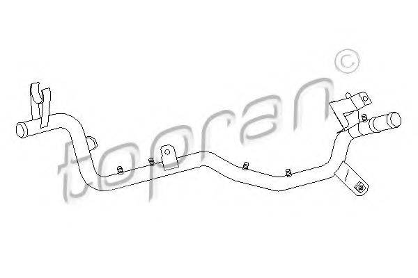TOPRAN 109017 Трубка охолоджувальної рідини