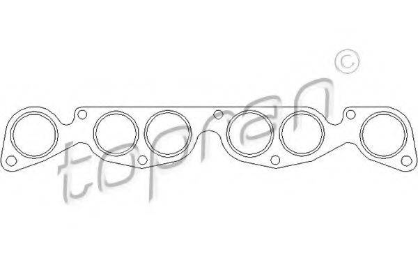 TOPRAN 110029 Прокладка, впускний колектор