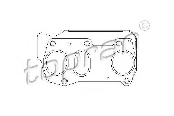 TOPRAN 112392 Прокладка, випускний колектор