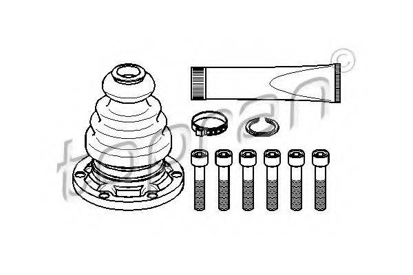 TOPRAN 103688 Комплект пильника, приводний вал