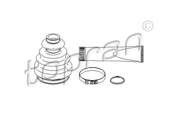 TOPRAN 111665 Комплект пильника, приводний вал