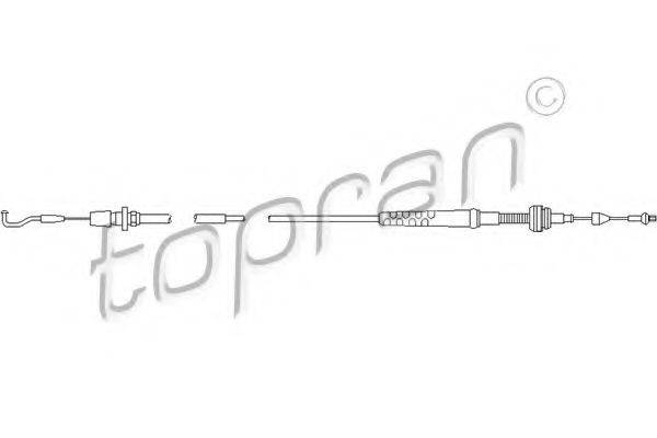 TOPRAN 103603 Тросик газу