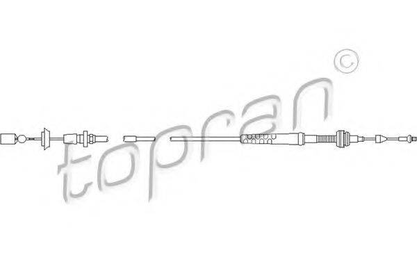 TOPRAN 103081 Тросик газу