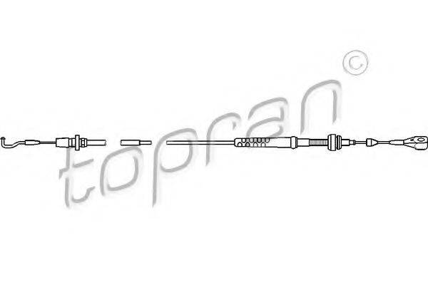 TOPRAN 103536 Тросик газу