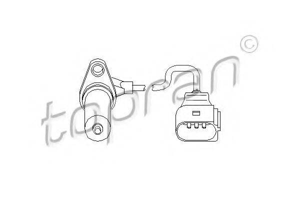 TOPRAN 111372 Датчик частоти обертання, керування двигуном