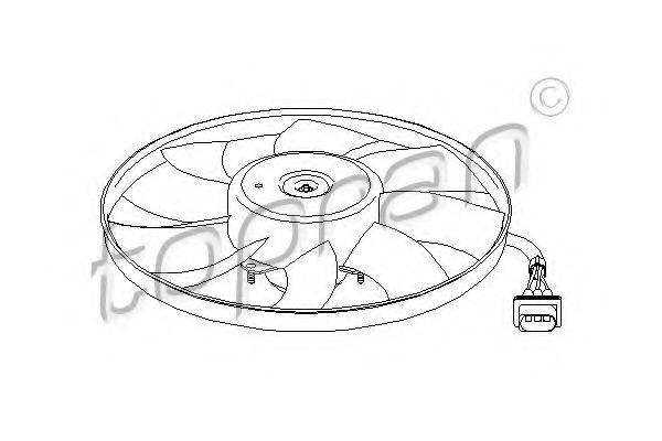 TOPRAN 111872 Вентилятор, охолодження двигуна