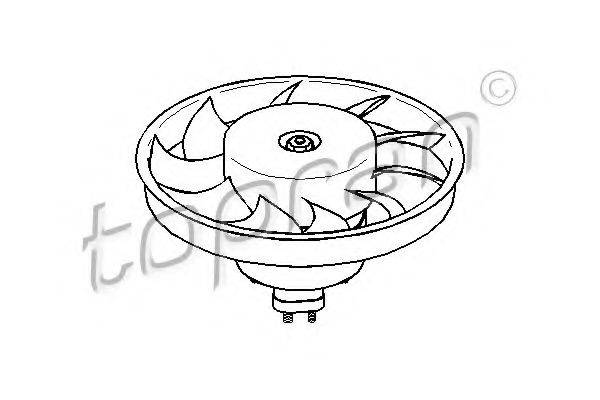 TOPRAN 110829 Вентилятор, охолодження двигуна