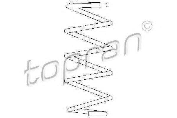 TOPRAN 207001 Пружина ходової частини