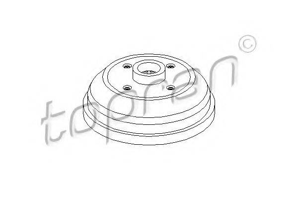 TOPRAN 205485 Гальмівний барабан