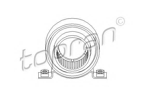 TOPRAN 200786 Підвіска, карданний вал