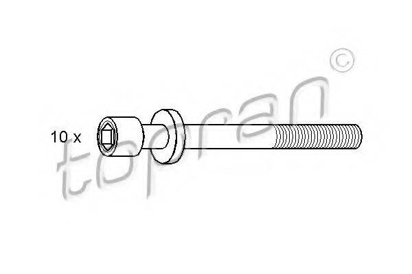 TOPRAN 206749 Комплект болтів головки цилідра