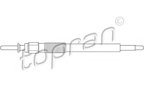 TOPRAN 206655 Свічка розжарювання, електр. обігрів