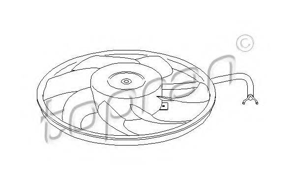 TOPRAN 207220 Вентилятор, охолодження двигуна