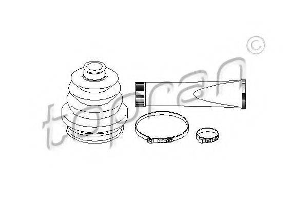 TOPRAN 202425 Комплект пильника, приводний вал