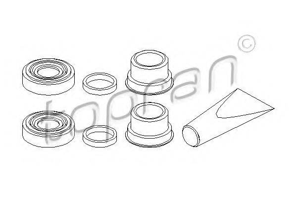TOPRAN 202451 Ремкомплект, гальмівний супорт