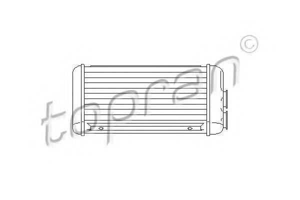 TOPRAN 207468 Теплообмінник, опалення салону