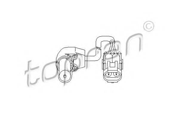 TOPRAN 207411 Датчик частоти обертання, керування двигуном