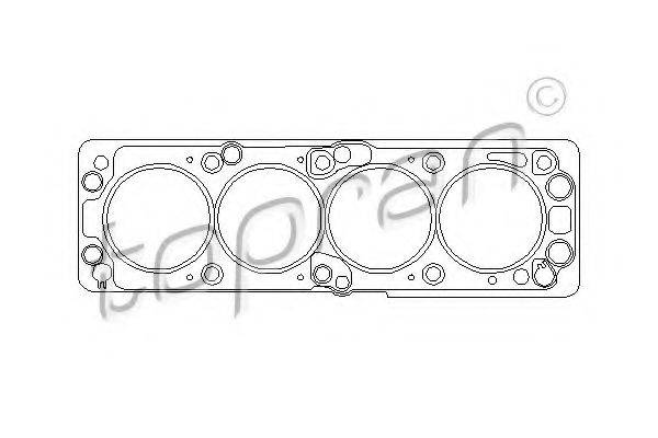 TOPRAN 206518 Прокладка, головка циліндра