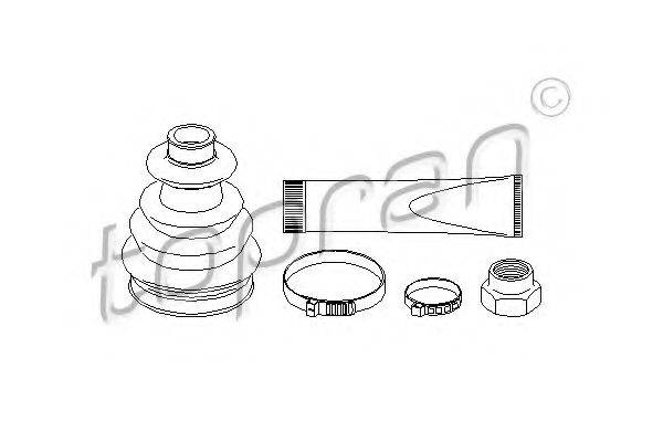 TOPRAN 301251 Комплект пильника, приводний вал