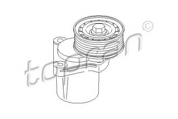 TOPRAN 302153 Натяжний ролик, полікліновий ремінь