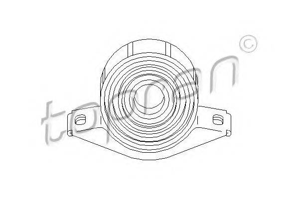 TOPRAN 400084 Підвіска, карданний вал