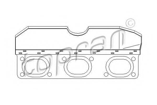 TOPRAN 501275 Прокладка, випускний колектор