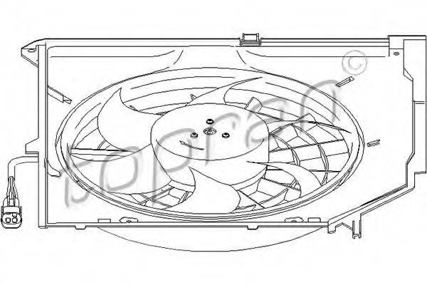 TOPRAN 501407 Вентилятор, охолодження двигуна
