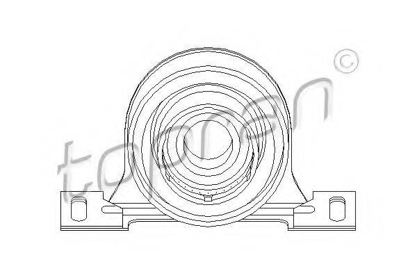 TOPRAN 501594 Підвіска, карданний вал