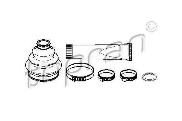 TOPRAN 500587 Комплект пильника, приводний вал