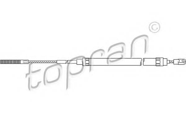 TOPRAN 501095 Трос, стоянкова гальмівна система
