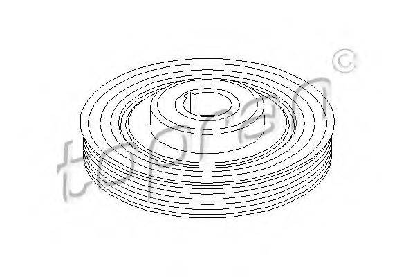 TOPRAN 721031 Ремінний шків, колінчастий вал