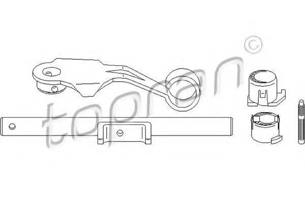 TOPRAN 722140 Поворотна вилка, система зчеплення