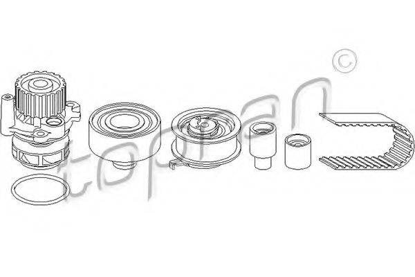 TOPRAN 112965 Водяний насос + комплект зубчастого ременя