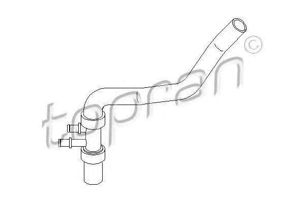 TOPRAN 207792 Шланг радіатора