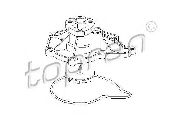 TOPRAN 113150 Водяний насос