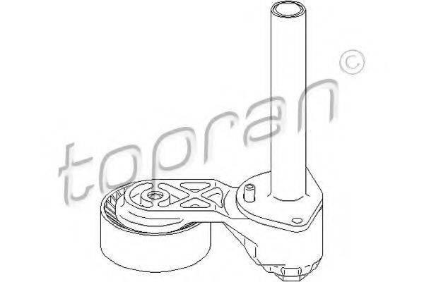 TOPRAN 501678 Натягувач ременя, клинового зубча