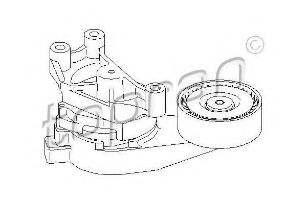 TOPRAN 113207 Натягувач ременя, клинового зубча