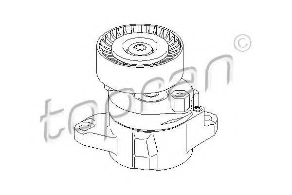 TOPRAN 407858 Натягувач ременя, клинового зубча